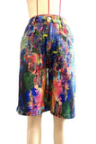 Paint Splash Denim Shorts
