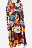 Boho Floral Print Flowy Skirt