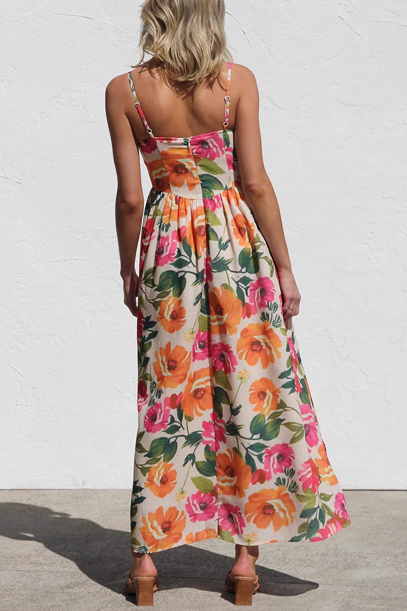 Floral Maxi Casual Dress