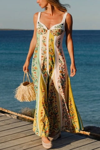 Vintage Floral Maxi Dress