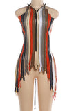 Strappy Fringe Sleeveless Top