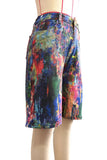 Paint Splash Denim Shorts