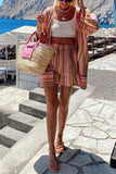 Bohemian Striped Shorts and Top Set