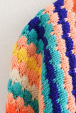 Vibrant Multi-Stripe Cardigan