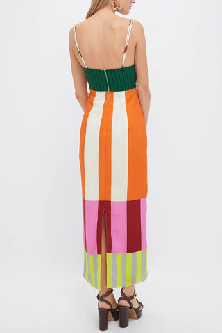 Striped Maxi Casual Dress