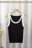 Ribbed Scoop Neck Tank Top