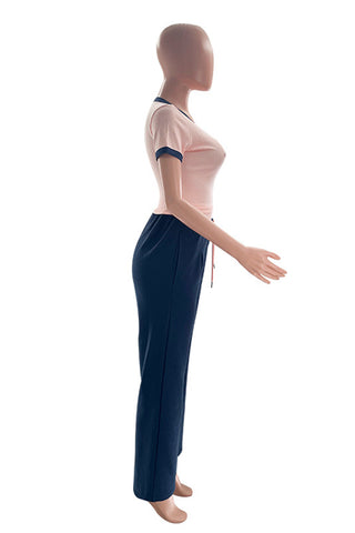 Crop Top and Wide-Leg Pants Set
