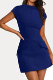 Modern Pocket Detail Casual Dress