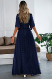 Elegant V-Neck Casual Maxi Dress