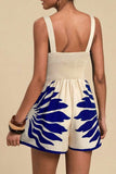Zebra Print Cutout Romper
