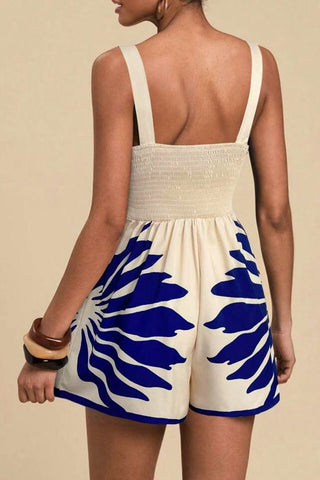 Zebra Print Cutout Romper