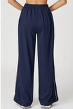 Relaxed Wide-Leg Joggers with Contrast Trim