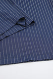 High-Waist Pinstripe Casual Pants