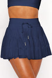 Pleated High Waist Mini Skirt