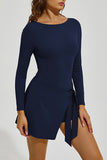 Long Sleeve Tennis Mini Dress