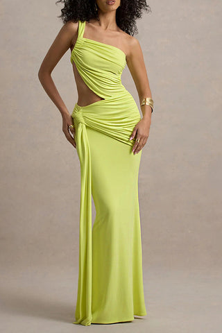 Cutout Maxi Dress with Ruched Details