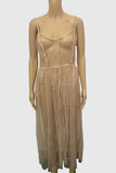 Elegant Sheer Overlay Dress