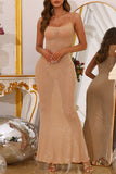 Elegant Spaghetti Strap Evening Dress