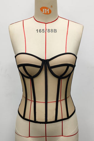 Strapless Corset Tank Top