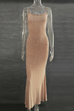 Elegant Spaghetti Strap Evening Dress