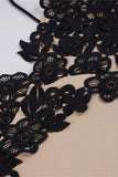 Lace Overlay Mini Dress