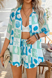 Fruit Print Short Sleeve Set