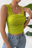 Ruched Crop Tank