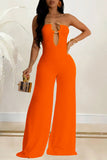 Strapless Wide-Leg Jumpsuit