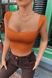 Stylish Ribbed Crop Top