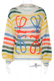 Striped Tie Pattern Sweater