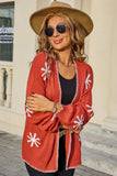 Open-Front Cardigan with Pattern