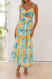 Cutout Strap Midi Dress