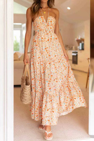 Halter Neck Maxi Dress