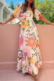 Puff Sleeve A-Line Dress