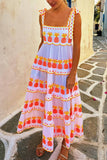 Patterned Casual Maxi Dress