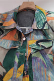 Abstract Print Vest and Shorts Set