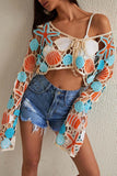 Crochet Cover-Up with Sea Motifs