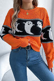 Playful Ghost Knit Sweater