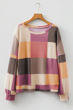 Oversized Checkered Sweatshirt