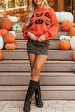 Halloween Pumpkin Graphic Sweatshirt