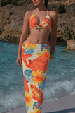 Floral Two-Piece Swimwear Set