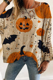 Halloween Themed Knit Blouse