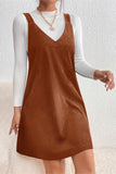 Sleeveless Casual Pinafore Dress