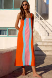 Striped A-Line Casual Dress