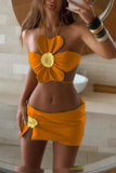 Floral Embellished Bikini Set