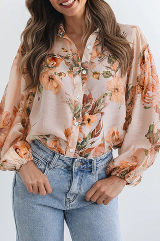 Floral Puff Sleeve Shirt