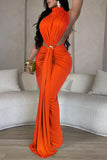Twist Halter Maxi Dress
