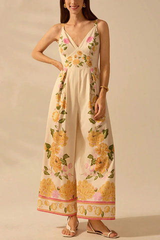 Floral Strappy Summer Jumpsuit