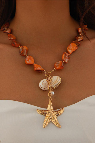 Starfish Charm Shell Necklace