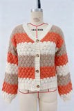 Button-Front Knit Cardigan